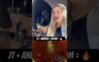 Andrea on a DOOM song, yes please. Should have her on the next one, yeah?#jtmusic #DOOM #DOOMEternal
